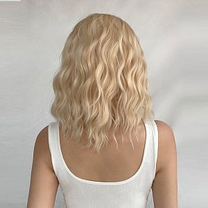 Synthetic Hair Wig Blonde Frame