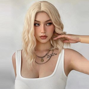 Synthetic Hair Wig Blonde Frame