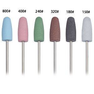 Nail Drill Buffer Silicone Sanding Bit Gray 150 Grit