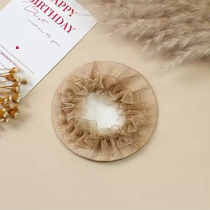 Beige Hair Net Mesh for Buns 10 cm – Ideal for Kids & Ballet