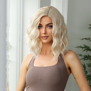 Synthetic Hair Wig Blonde Frame