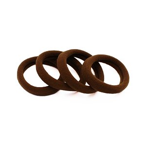 Hair Ties Brown Set 4pcs