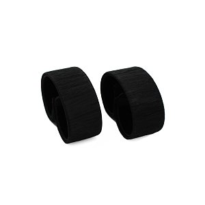 Synthetic Hair Clip for Ponytail Black 2pcs