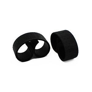 Synthetic Hair Clip for Ponytail Black 2pcs