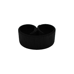 Synthetic Hair Clip for Ponytail Black 2pcs