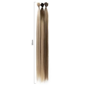 Hair Extensions Strands #PURPLE 100% Natural Hair, 50cm 25pcs