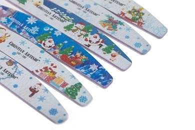 Nail File Christmas Crescent 100/180