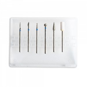 Nail Drill Replacement Bits for Combi Manicure 6pcs Case