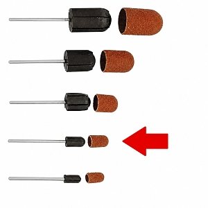Schleifkappen 7mm #120 3Sk.