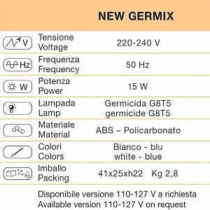 Αποστειρωτής Uv Υπεριώδους Ακτινοβολίας Germix