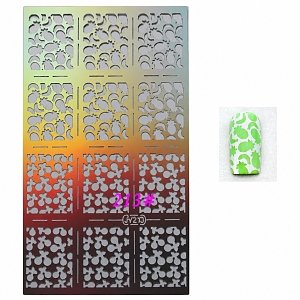 Nagelsticker Stencil