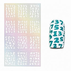 Nagelsticker Stencil