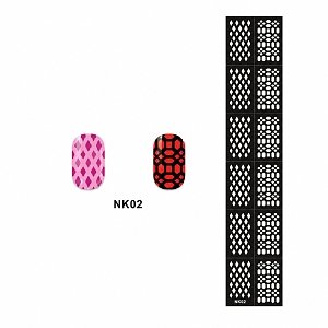 Nagelsticker Stencil