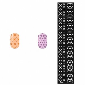 Nagelsticker Stencil