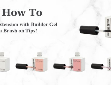 How to: επιμήκυνση νυχιού με gel χτισίματος με πινέλο πάνω σε tips