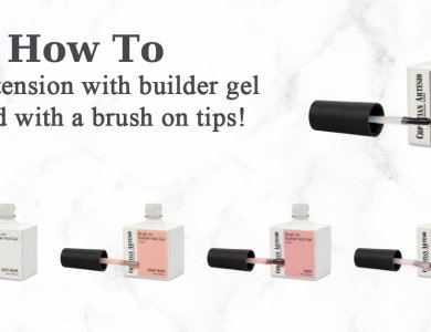 How to: επιμήκυνση νυχιού με gel χτισίματος με πινέλο πάνω σε tips