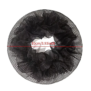 Black Hair Net Mesh for Buns – Secure Hold & Invisible Fit