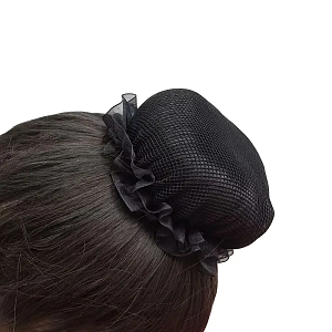 Black Hair Net Mesh for Buns – Secure Hold & Invisible Fit