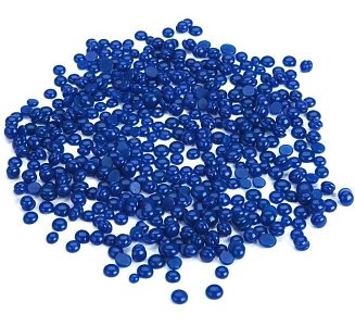 Depilatory Wax Warm Blue Azure Rubber in Drops 500g
