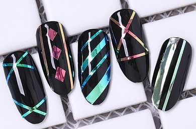 Nail Art Line Tape Chameleon Green/Blue 1mm