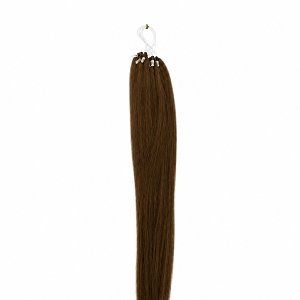Feather Haarverlangerungen Echthaar #2 Braun 50cm 10Stk