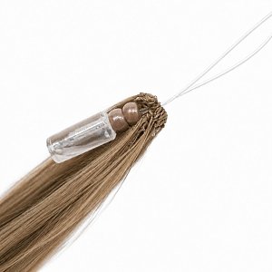Feather Haarverlangerungen Echthaar #5A Aschblond 50cm 10Stk