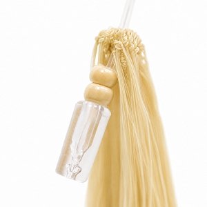 Feather Haarverlangerungen Echthaar #60 Blond 50cm 10Stk