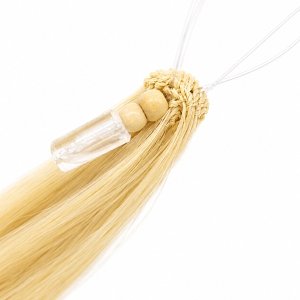 Feather Haarverlangerungen Echthaar #60A Hellblond 50cm 10Stk