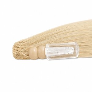 Feather Haarverlangerungen Echthaar #60B Hellblond 50cm 10Stk