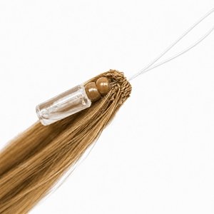 Feather Haarverlangerungen Echthaar #8 Blond 50cm 10Stk