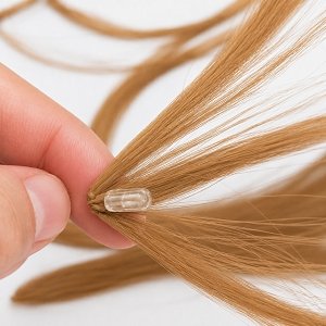 Feather Haarverlangerungen Echthaar #8 Blond 50cm 10Stk