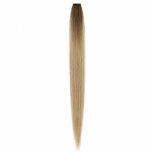 Feather Haarverlangerungen Echthaar #SB Blond Ombre 50cm 10Stk