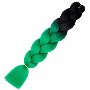 Hair Jumbo Braids Ombre Green/Brown B15# 100g 60cm