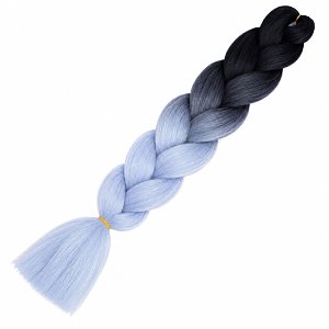 Jumbo Braid Synthetic Ombre Lila-Grau-Braun #Β37