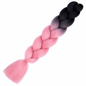 Jumbo Braid Synthetic Ombre Braun-Rosa # Β6
