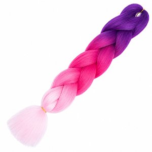 Μαλλιά για Ράστα και Πλεξούδες Unicorn Ροζ/Φουξ/Μωβ Yc25# 100g 60cm