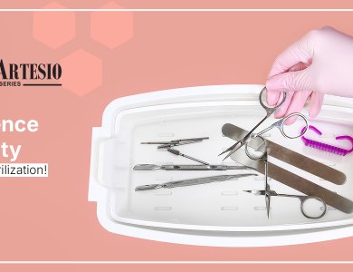 Αποστείρωση εργαλείων με τις κατάλληλες συσκευές
