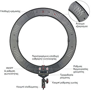Ring Light Led 46cm (18") with Free Mirror