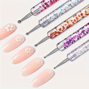 Dotting Tool Set 5 pcs for Nail Art, Dots, Designs & Rhinestones
