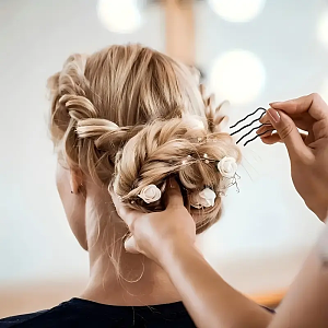 Large Black Hair Pin for Buns and Chignons