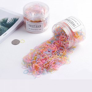 Colorful Silicone Hair Bands 500 pcs