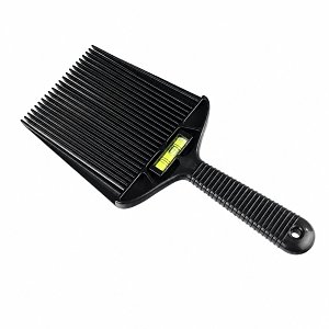 Flattoper Trimming Comb with Level Black