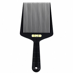 Flattoper Trimming Comb with Level Black