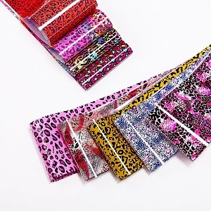 Foil Νυχιών Animal Print Σετ 10τμχ