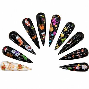 Nail Art Foil Christmas Set 10pcs