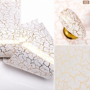 Foil Νυχιών Μάρμαρο Λευκό