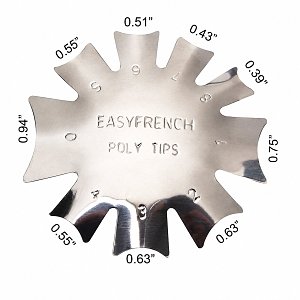 French Manicure Smile Cut Poly Tips Shape