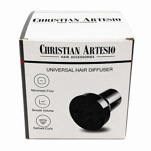 Universal Haartrockner Diffusor 13.5cm, Schwarz - Christian Artesio