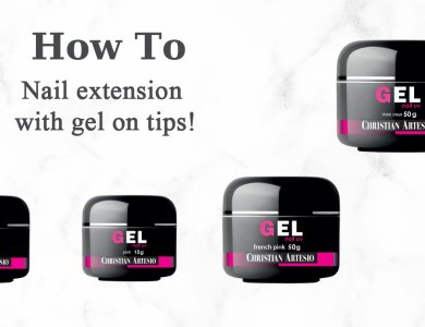How to: επιμήκυνση νυχιού με gel χτισίματος πάνω σε tips