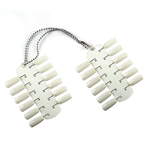 Double Nail Display with 24 Positions Beige